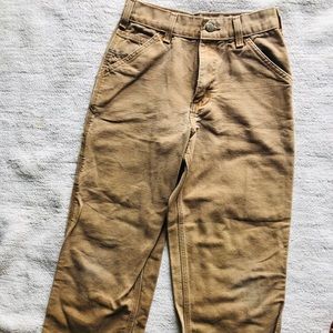 Boys carharrt pants tan